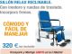 Novedad!!! silla de ruedas de interior con inodoro (wc)