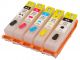 Cartuchos recargables hp364xl + 5 botellas de tinta