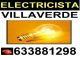 Electricista villaverde tlf. 633 881 298