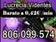 Tarot economico lucrecia. 806 099 574. barato y bueno a 0,42€/min