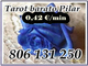 Tarot a 0,42€. barato y videncia 806 131 250. pilar videntes