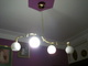 Vendo lampara de techo de diseño dorada - Foto 6