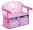 Mueble 3 en 1 banco escritorio contenedor hello kitty