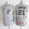 Camisetas nba duncan #21 ninos san antonio spurs gris