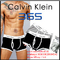 Boxer de algodón de calvin klein hombres informa borde de plata