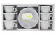 Juego de café 12 piezas con caja color blanco