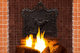 Placa antigua de chimenea