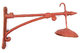 Antiguo brazo farol con pantalla