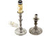Candelabros de estaño. lámpara vintage