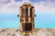Farol doble antiguo de cobre