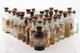 42 frascos antiguos de laboratorio