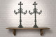 Pareja candelabros. principios de sxx