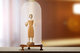 Virgen cap i pota en madera. sxix