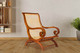 Sillón vintage teka y rafia