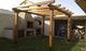 Pérgola independiente de madera 400 x 300 cm