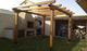 Pérgola independiente de madera 400 x 300 cm