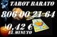 Tarot 806 002 164 barato/consultas de tarot