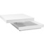 Mesa de centro 75 x 45 cm. blanca mod. blanes