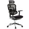 Silla ajustable soporte lumbar tela negra