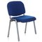 Silla moby base azul patas grises