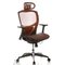 Silla pro totalmente ajustable en malla naranja