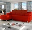 Sofá cama alys rojo con chaise long - Foto 1