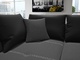 Sofá negro/gris mueblesbonitos com - Foto 3