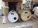 Dw collectors jazz kit de batería personalizado champán 2 bombos