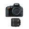 Nikon d5500 negro + af-p 18-55 (af) + 55-300mm kit de lentes