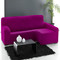 Fundas chaise longue elásticas color morado