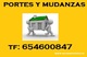 (6(5)4(6)oo(8)47 mudanzas y traslados en vallecas-portes dsde:30€