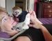 Regalo monos capuchinos bebé saludablem