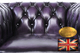 Sillón Chester modelo Brighton en cuero natural -Púrpura Gastado - Foto 7