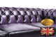 Sofá Chester 3 asientos en cuero natural -Púrpura Gastado - Foto 8