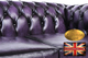 Sofá Chester 2 asientos de cuero Púrpura gastado - Foto 8