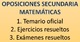 Temario Oposiciones Matemáticas Secundaria - Foto 1