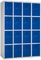 Taquillas para vestuario con 16 puertas de 30 cm