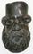 Cabeza de bronce fenicio que imita a egipto bes, alrededor del si