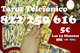 Tarot visa 5 euros los 15 min/822 250 616