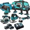 Makita dlx6068pt9 kit combinado de 9 piezas de 18 v con bolsa y c