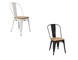 Silla olix, acero, madera