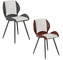 Silla veronike, metal, similpiel combiado