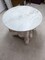 Mesa camilla con base de mármol blanco