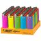 Encendedores de bolsillo bic, colores variados de moda, paquete