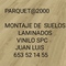 Tarimas colocacion de suelos laminados